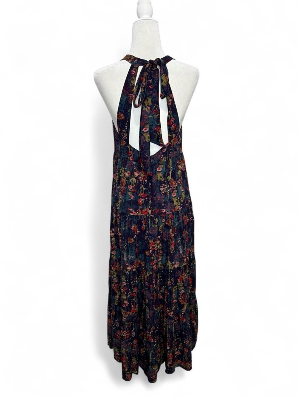 NWT Natural Life Halle Printed Halter Maxi Dress - Picture 4 of 8